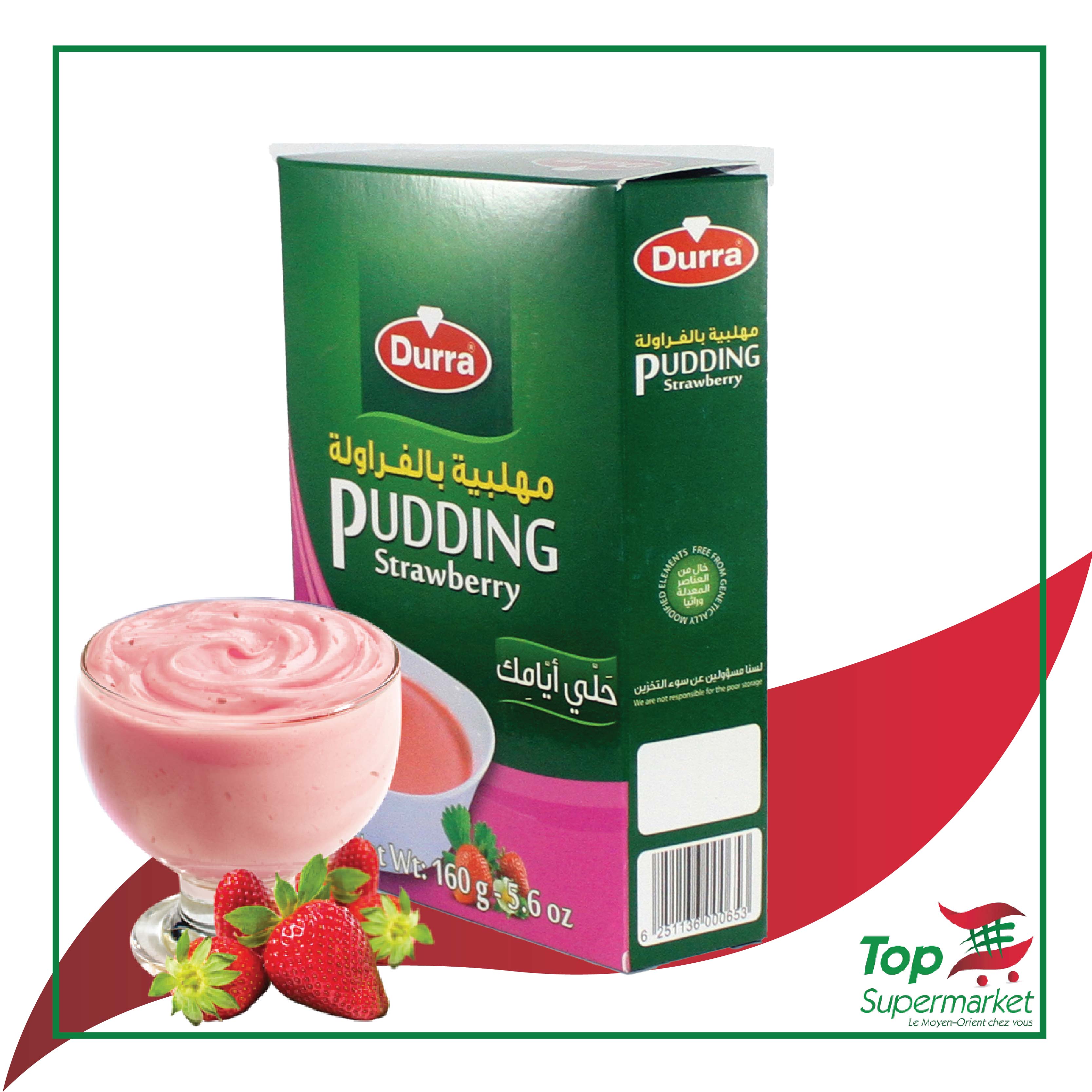 Durra Pudding fraise 160gr